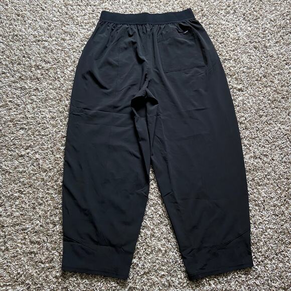 Prana Railay High Rise Pant Women's M Black Relaxed Straight Leg Pull On UPF 50+ - Picture 6 of 13